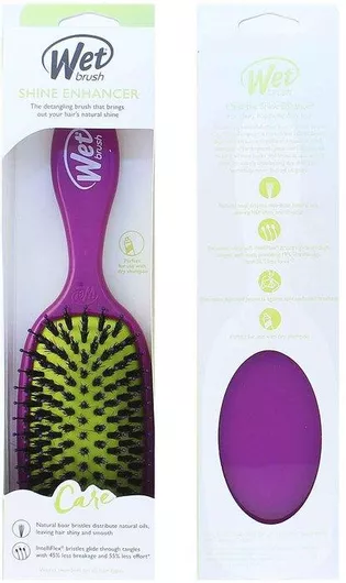 Βούρτσα Μαλλιών Wet Brush Shine Enhancer hair brush Purple για Χτένισμα Μοβ