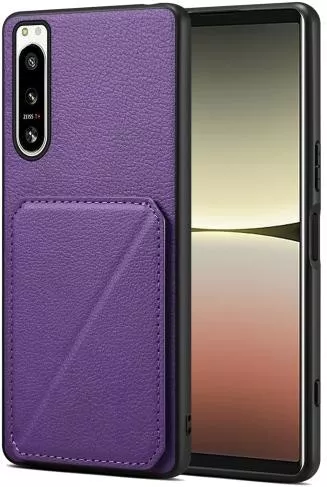 Θήκη Κινητού Denior Imitation Calf Back Cover για Sony Xperia 5 IV Μοβ