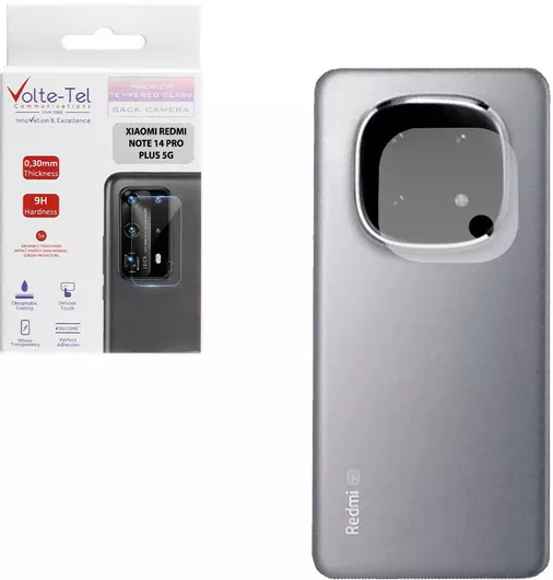 Προστασία Κάμερας Tempered Glass Volte-Tel για Xiaomi Redmi Note 14 Pro Plus 5G Διάφανο