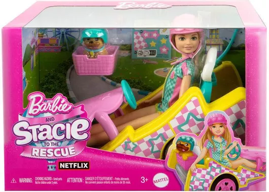 Barbie Κούκλα Mattel Stacie Doll With Go-Kart για 3+ Ετών