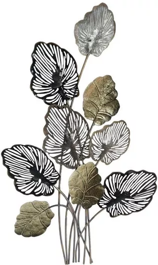 Διακοσμητικό Τοίχου Inart Irida Μεταλλικό 55.2x2.5x92.1cm Πολύχρωμο