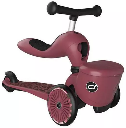 Παιδικό Πατίνι Scoot & Ride Highwaykick 1 Τρίτροχο Πολυμορφικό για 12+ Μηνών Μπορντό