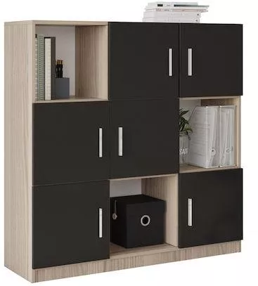 Βιβλιοθήκη Δαπέδου ArteLibre Elmstead Μοριοσανίδα Οξιά 119.9x37.6x121.8cm Μπεζ