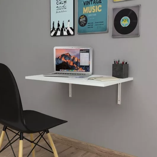 Τραπέζι Κουζίνας Megapap Ravan Ορθογώνιο Μοριοσανίδα 72x45xcm Λευκό