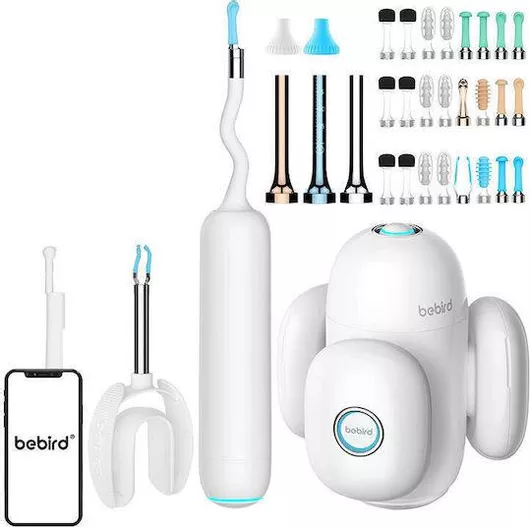 Ωτοσκόπιο Καθαρισμού Αυτιών Bebird Home 30s Κάμερα Λευκό