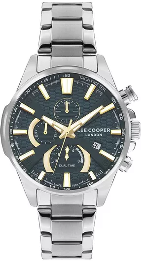 Ανδρικό Ρολόι Χρονογράφος Lee Cooper Silver Stainless Steel LC07801.270