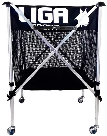 Καλάθι για Μπάλες Liga Sport με Ρόδες Μάυρο/Ασημί