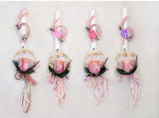 Πασχαλινή Λαμπάδα Αρωματική Τριαντάφυλλο Κρεμαστό 22104