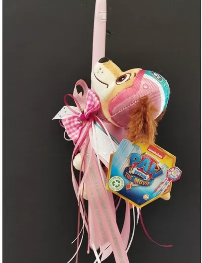 Πασχαλινή Λαμπάδα Αρωματική Καρδιές σε Στεφάνι 23022