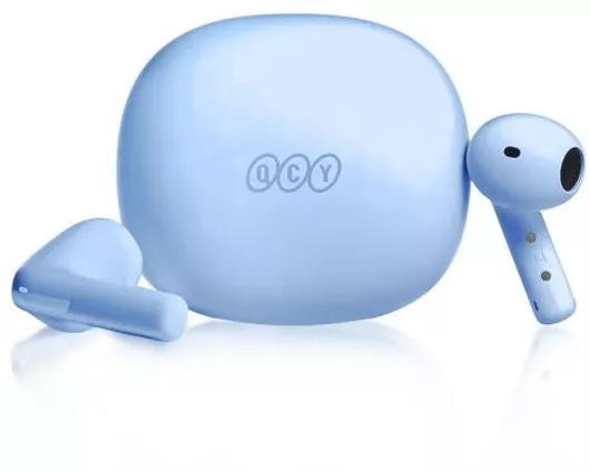 Bluetooth Handsfree QCY AilyBuds E10 QT35 με Αντοχή στον Ιδρώτα & Θήκη Φόρτισης Μαύρο