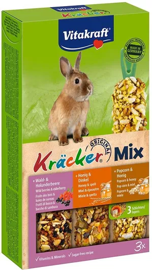 Λιχουδιά για Κουνέλια Vitakraft Kracker Trio Σετ 3τμχ