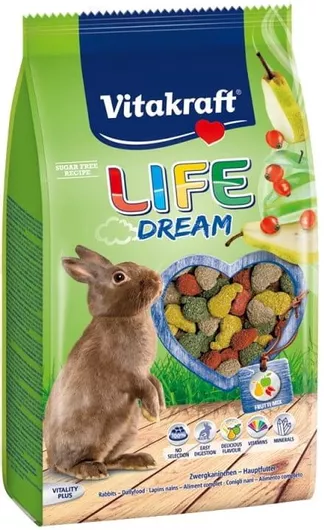 Τροφή για Κουνέλια Vitakraft Life Dream High Premium 600gr