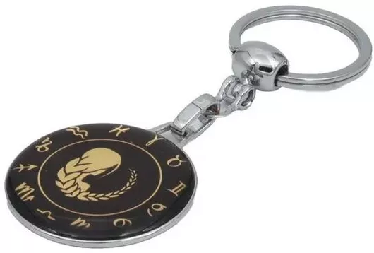 Μπρελόκ Παρθένος από Μέταλλο Μαύρο