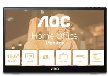 AOC 16T3EA IPS Φορητό Monitor 16" FHD 1920x1080 με Χρόνο Απόκρισης 4ms GTG