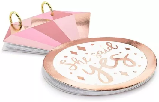 Βιβλίο Ευχών Γάμου Balloon Δαχτυλίδι She Said Yes