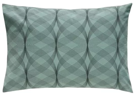 Σετ Μαξιλαροθήκες Kentia Jentry 02A Βαμβακερή 50x70cm Τιρκουάζ/Μαύρο 2τμχ 