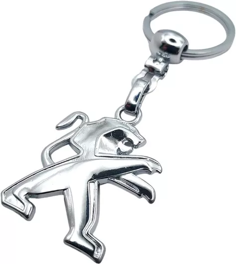 Μπρελόκ Peugeot από Μέταλλο Ασημί