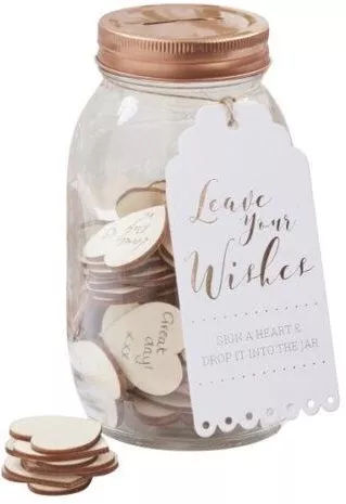 Γυάλινο Βάζο Ευχών Γάμου Ballon Μπεζ