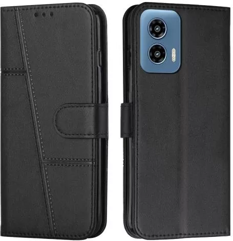 Θήκη Κινητού Book Cover για Motorola Moto G34 5G Δερματίνη Μαύρο