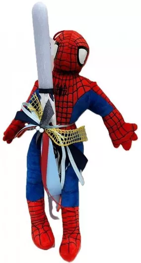 Πασχαλινή Λαμπάδα Χειροποίητη Spiderman 35cm Λούτρινο 24018