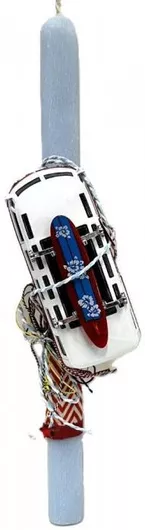 Πασχαλινή Λαμπάδα Χειροποίητη VW Μεταλλικό Αυτοκίνητο με Φως & Μουσική 24038