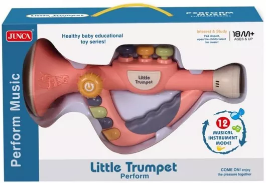Μουσικό Παιχνίδι Snainter Τρομπέτα με Ήχο & Φως Ροζ για 18+ Μηνών