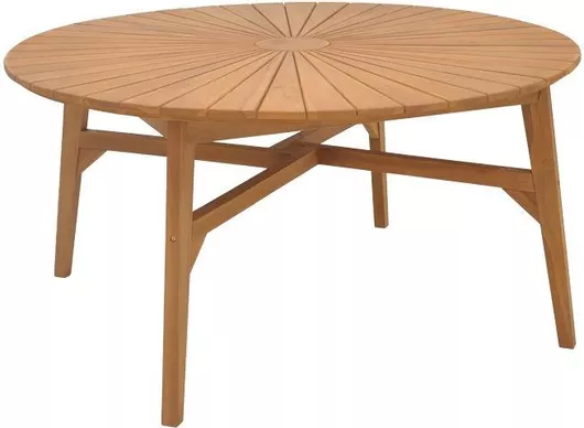 Τραπέζι Κήπου & Βεράντας Pakoworld Ξύλινο Στρογγυλό 150x150x75cm Φυσικό