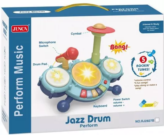 Μουσικό Παιχνίδι Snainter Ντραμς Μπλέ για 18+ Μηνών