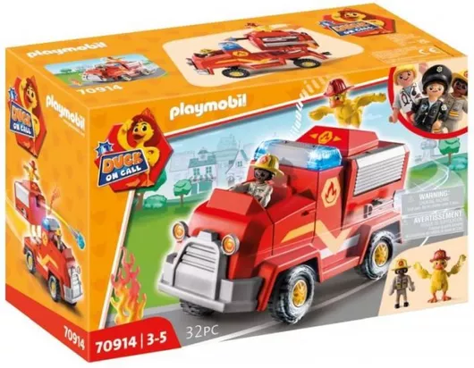Playmobil Duck on Call Όχημα Πυροσβεστικής με Κανόνι Νερού #70914 για 3+ Ετών