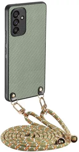 Θήκη Κινητού Back Cover για Samsung Galaxy A54 5G Δερματίνη με Λουράκι Πράσινο