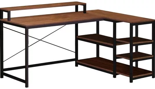 Οικιακό Γραφείο Pakoworld Tebul MDF Γωνιακό 100x60x88cm Oak