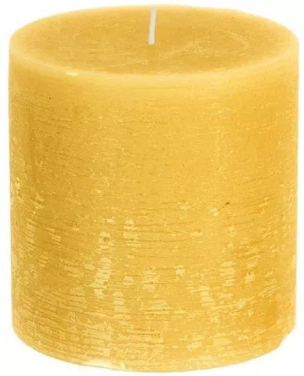 Κερί Atmosphera Olia Rnd 10x10cm 103124b Κίτρινο