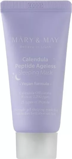 Μάσκα Προσώπου Mary & May Calendula Peptide Ageless Sleeping Mask για Αντιγήρανση 30gr