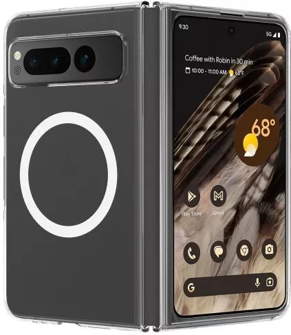 Θήκη Κινητού Back Cover για Google Pixel Fold Scratchproof PC Transparent MagSafe Phone Case