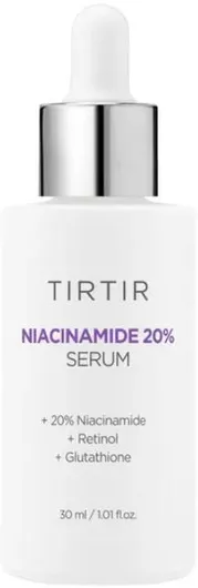 Tirtir Niacinamide 20% Ενυδατικό & Αντιγηραντικό Serum Προσώπου με Ρετινόλη & Νιασιναμίδη για Λάμψη & Σύσφιξη 30ml
