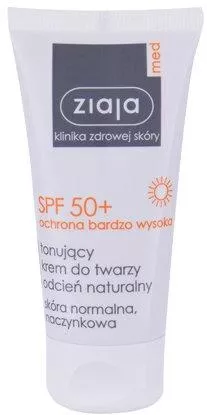 Αντηλιακή Κρέμα Προσώπου Zjaja Med Protective Tinted Cream SPF50 με Χρώμα Natural 50ml
