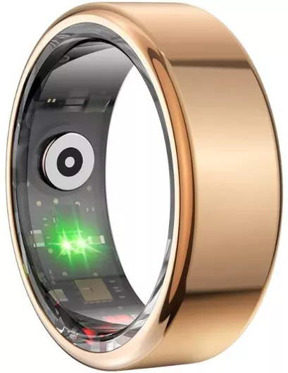 Smartring Colmi R02 8 με Βηματόμετρο/Θερμιδομετρητή/Αισθητήρα Καρδιακών Παλμών/Οξύμετρο/Παρακολούθηση Ύπνου για Android/iOS Χρυσό