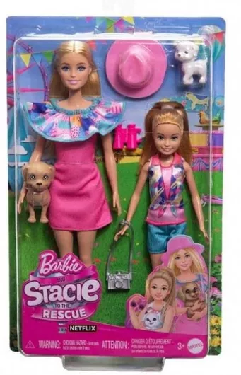 Barbie Mattel Κούκλα Barbie & Stacie Στη Διάσωση για 3+ Ετών