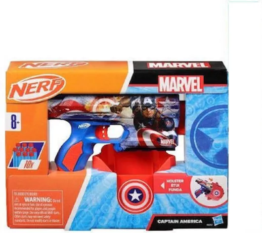 Nerf Hasbro Εκτοξευτής Marvel Avengers Captain America για 8+ Ετών