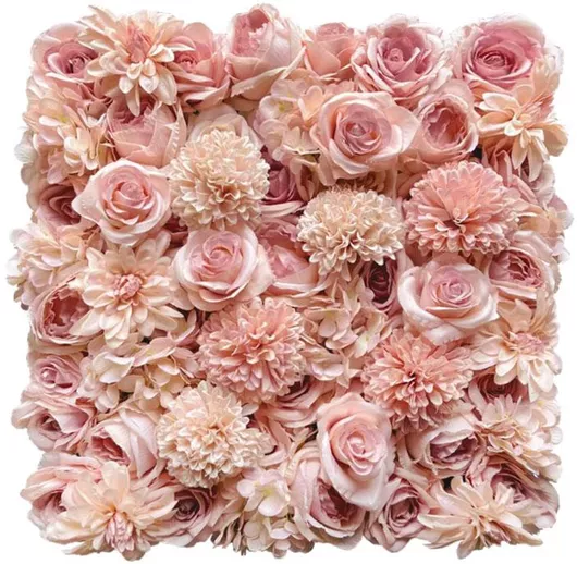 Συνθετική Φυλλωσιά Marhome Πάνελ 50x50cm Ροζ Παστέλ