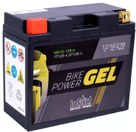 Μπαταρία Μοτοσυκλέτας Intact GEL12-12B-4 YT12B-BS 12V 10Ah 210CCA TDM900 TDM850