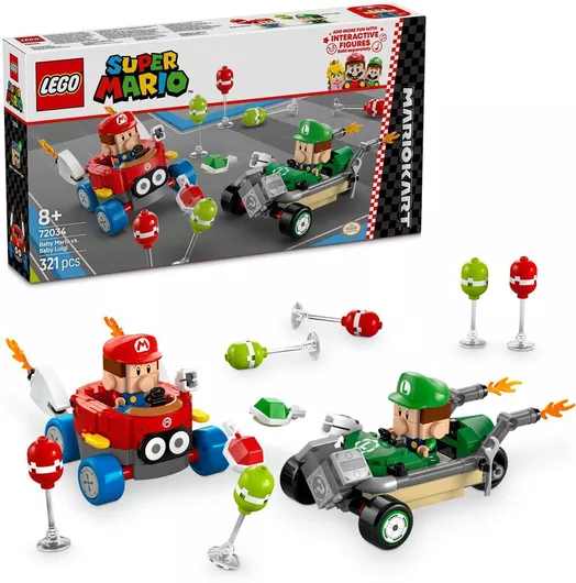 Lego Super Mario: Mario Kart – Baby Mario vs. Baby Luigi #72034 για 8+ Ετών