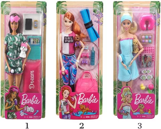 Barbie Mattel Wellness Ημέρα Ομορφιάς Τυχαία Επιλογή Σχεδίου