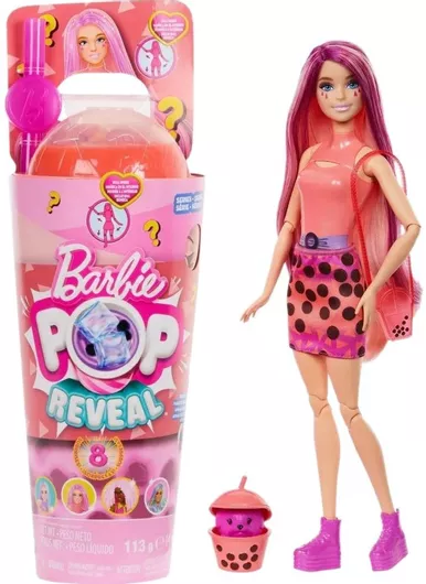 Barbie Mattel Pop Reveal Bubble Tea Series Mango Mochi για 3+ Ετών