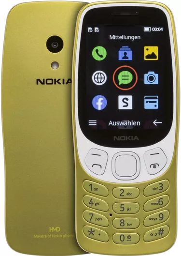 Κινητό Απλής Χρήσης Nokia 3210 Dual SIM με Κουμπιά Χρυσό
