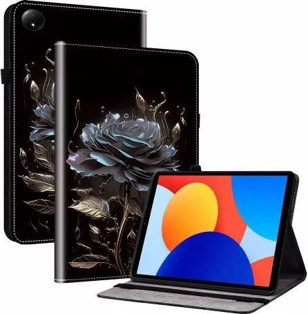 Θήκη Tablet Crystal Texture Book Cover για Xiaomi Redmi Pad SE 8.7 Δερματίνη Painted Rose