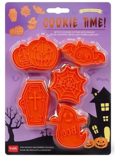 Αποκριάτικο Αξεσουάρ Legami Halloween 5 Κόπτες Μπισκότων με Σφραγίδα