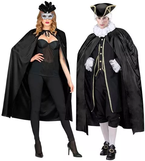 Αποκριάτικο Αξεσουάρ Widmann Ενηλίκων Κάπα 136cm Μαύρο