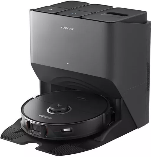 Σκούπα Ρομπότ Roborock RockDock S8 Pro Ultra για Σκούπισμα & Σφουγγάρισμα με Χαρτογράφηση & Wi-Fi Μαύρο