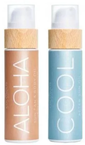 Σετ Αντηλιακών Cocosolis Summer με ALOHA Sun Tan Body Oil & Cool After Sun Oil 2τμχ